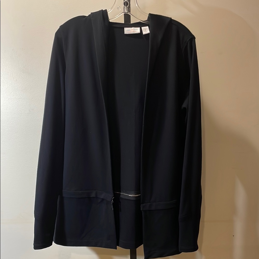 Cee Bee by Cheryl Burke Open Front Hooded Sweatshirt with Zip Off Bottom